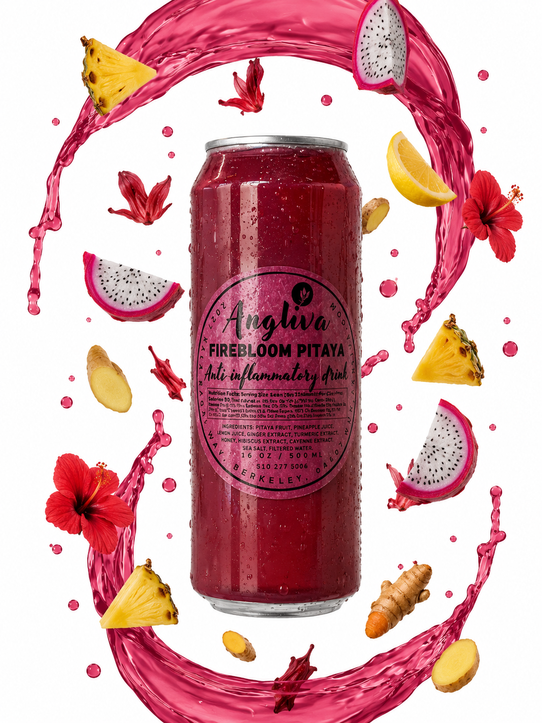 Firebloom Pitaya 16oz – Anti-Inflammatory Drink