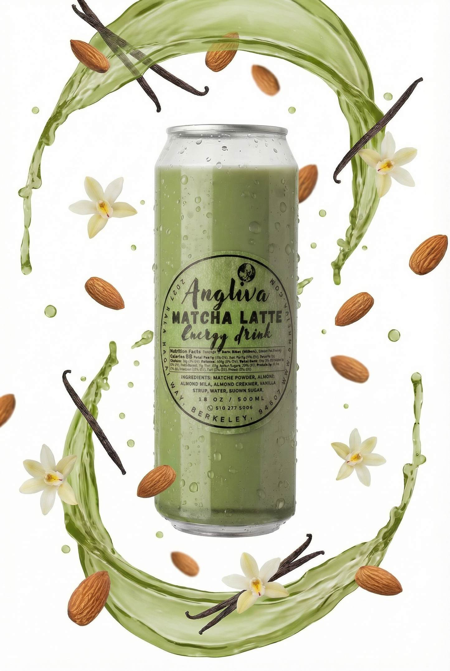 Matcha Latte 16oz – Energy & Wellness Green Tea Drink