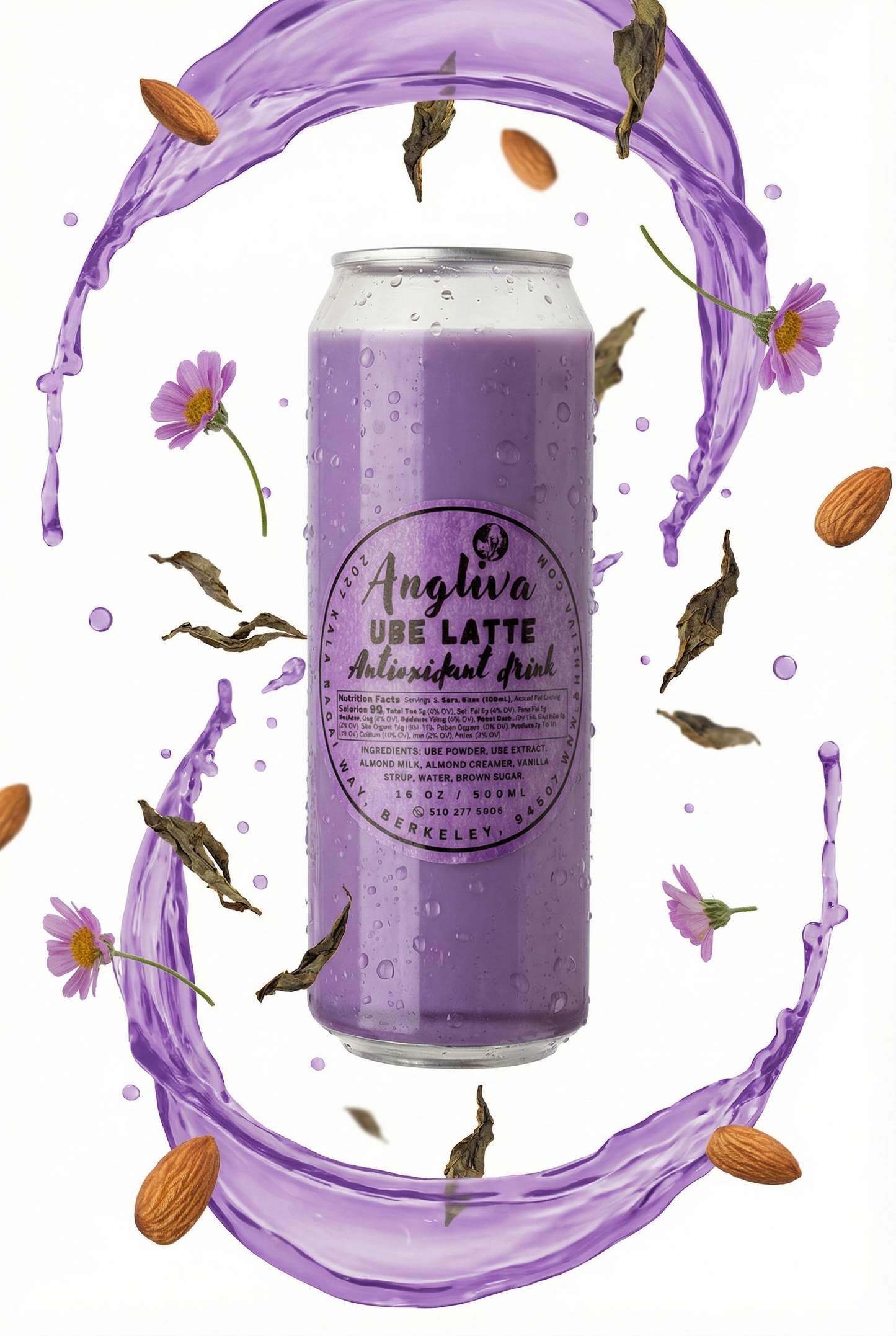 Ube Latte 16oz – Antioxidant Purple Yam Drink